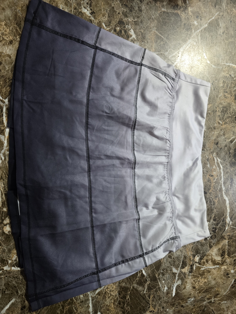 Gray/Black/white Mini Skort